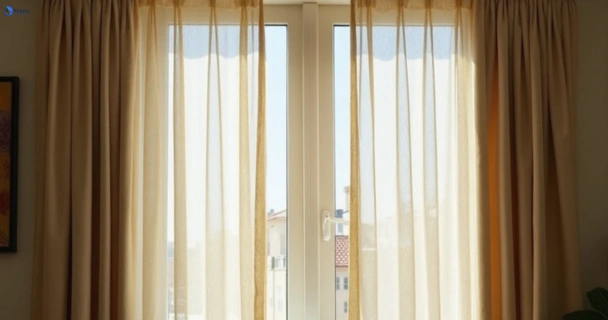 Dusty and dull curtains in bondi-nsw before steam cleaning